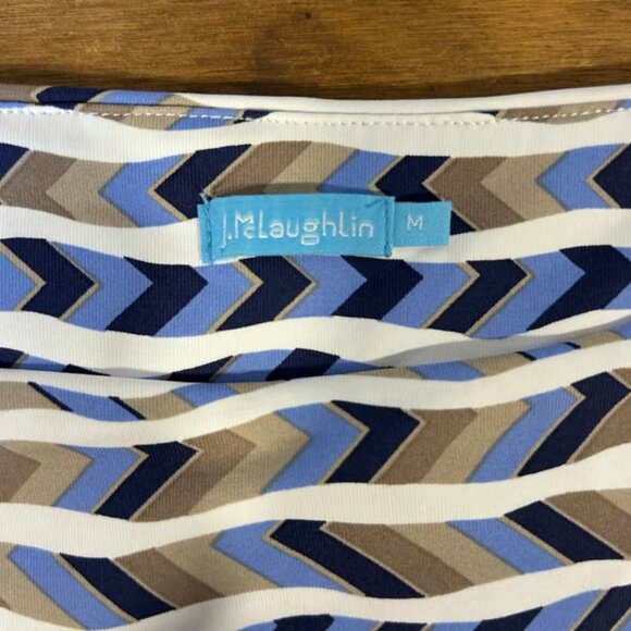 J MCLAUGHLIN Sz M Body-con 3/4 Sleeve Beautiful Colorway Knee Length Pullover - Picture 5 of 7